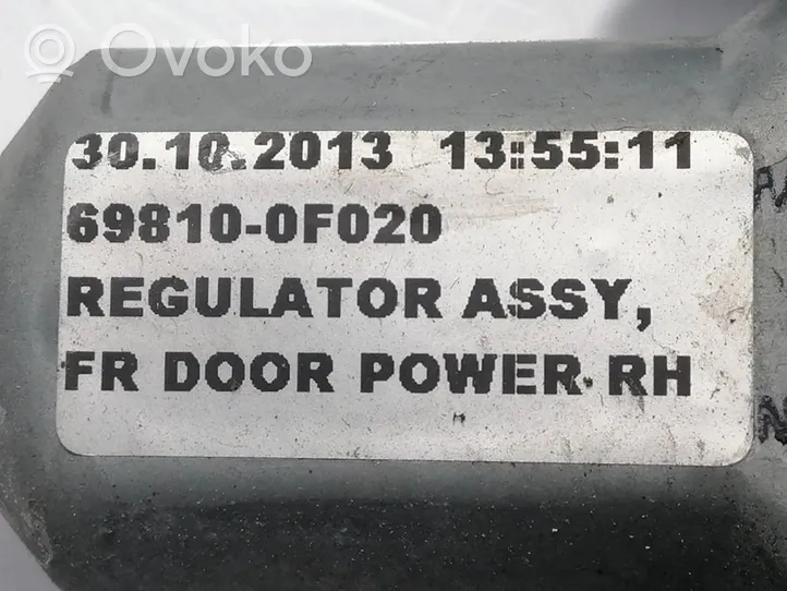 Toyota Verso Etuoven sähkökäyttöinen ikkunan nostin 698100F020