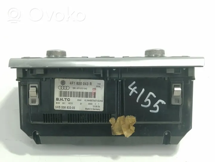 Audi A6 S6 C6 4F Climate control unit 4F1820043R