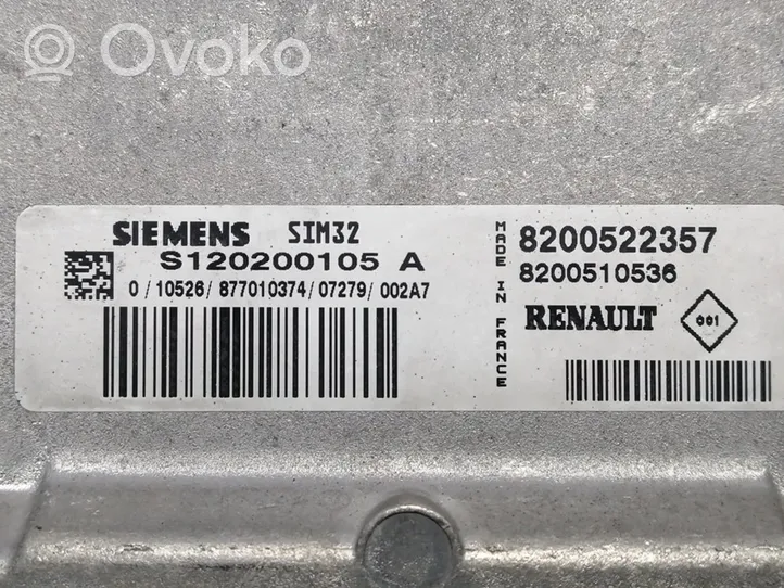 Renault Clio II Sterownik / Moduł ECU 8200522357