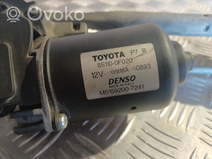 Toyota Corolla Verso AR10 Tringlerie et moteur d'essuie-glace avant 851500F020