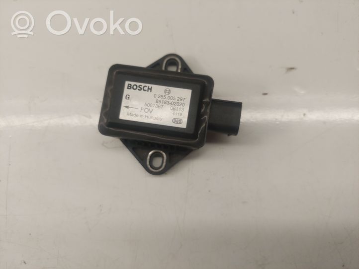 Toyota Avensis T250 Sensore di imbardata accelerazione ESP 0265005297