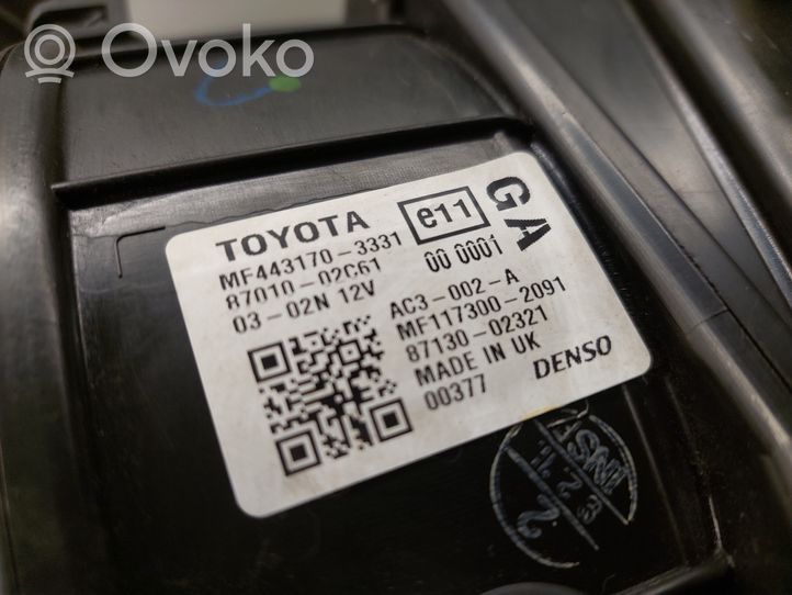 Toyota Avensis T270 Montaje de la caja de climatización interior MF1173002091