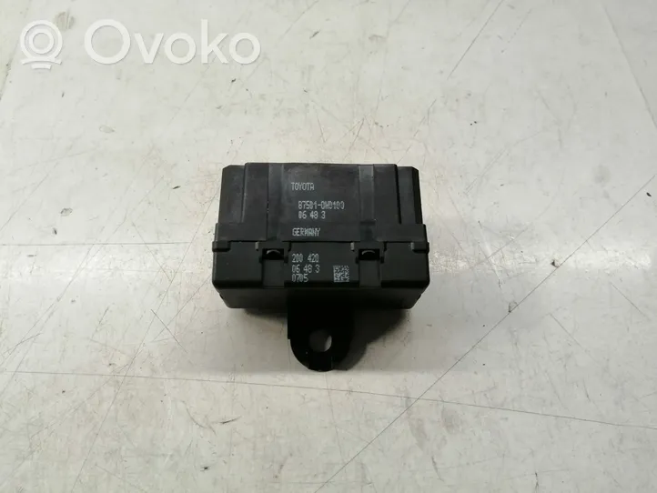 Toyota Avensis T250 Seat heating relay 