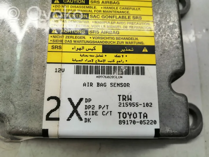 Toyota Avensis T250 Oro pagalvių valdymo blokas 