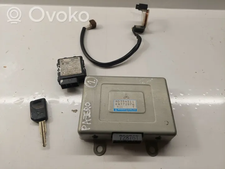 Mitsubishi Pajero Sport I Kit centralina motore ECU e serratura MD354511