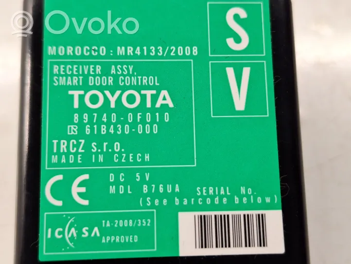 Toyota Verso Oven ohjainlaite/moduuli 