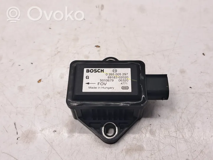 Toyota Corolla Verso AR10 Sensor ESP de aceleración de frecuencia del intermitente 0265005297