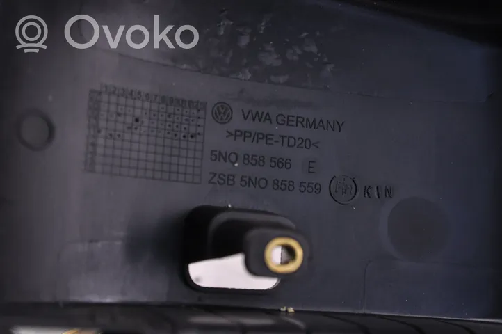 Volkswagen Golf VI Ohjauspyörän pylvään verhoilu 5N0858565B