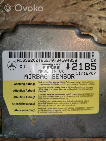 Mercedes-Benz B W245 Module de contrôle airbag A1698201852