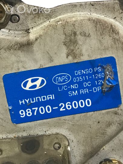 Hyundai Santa Fe Двигатель стеклоочистителя заднего стекла 9870026000