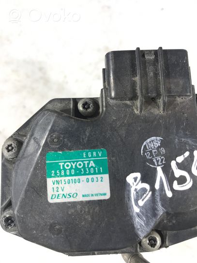 Toyota Auris E180 Soupape vanne EGR 2580033011