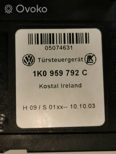 Volkswagen Touran I Etuoven ikkunan nostomoottori 1K0959792C