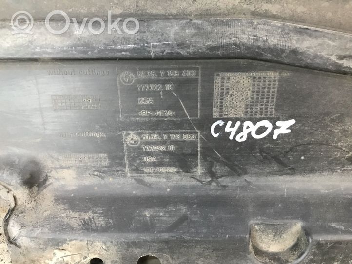 BMW X5 E70 Osłona dolna zbiornika paliwa 7158403