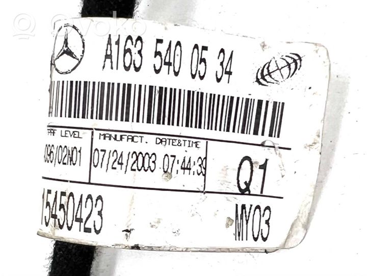 Mercedes-Benz ML W163 Cablaggio porta anteriore A1635400534