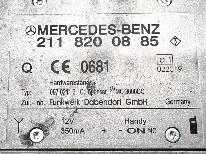 Mercedes-Benz ML W163 Antenna bluetooth 2118200885