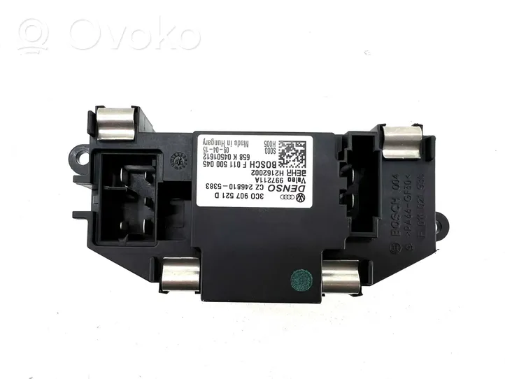 Volkswagen Golf VI Heater blower motor/fan resistor 3C0907521D