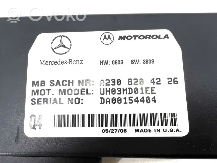 Mercedes-Benz C W203 Sterownik / Moduł sterujący telefonem A2308204226