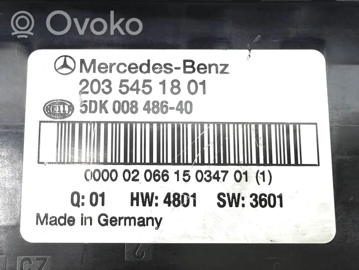 Mercedes-Benz C W203 Unité de contrôle SAM 2035451801