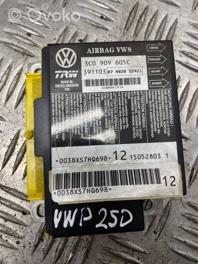 Volkswagen PASSAT B6 Sterownik / Moduł Airbag 3C0909605C