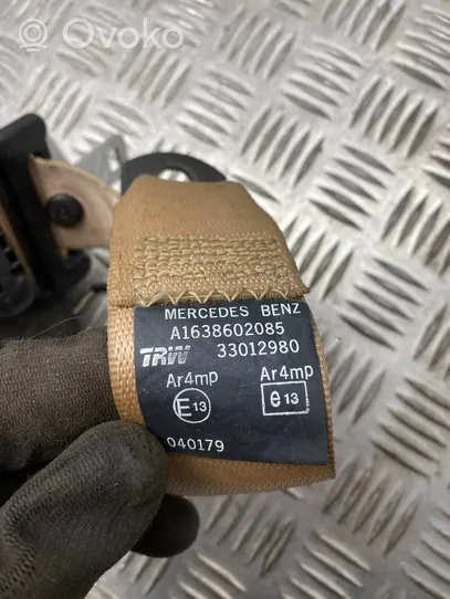 Mercedes-Benz ML W163 Ceinture de sécurité arrière A1638602085