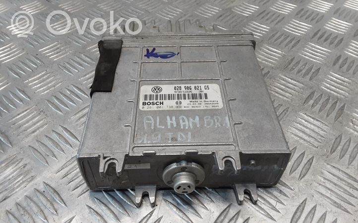 Volkswagen Sharan Sterownik / Moduł ECU 028906021GS