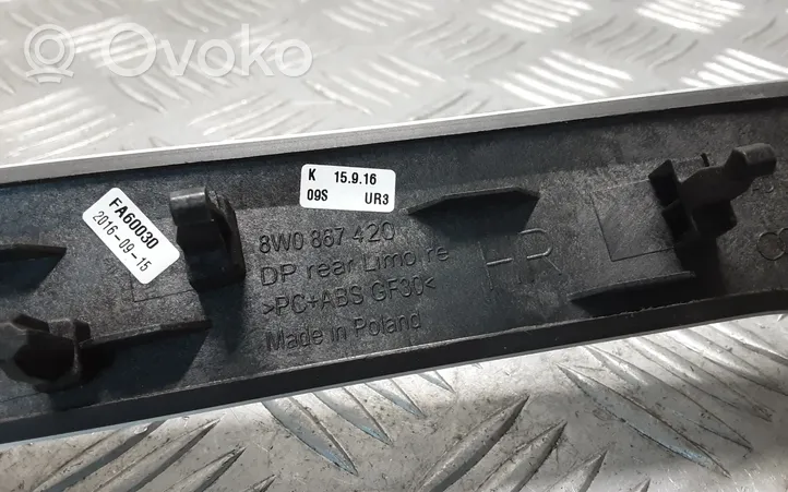 Audi A4 S4 B9 Takaoven verhoilu (käytetyt) 8W0867420