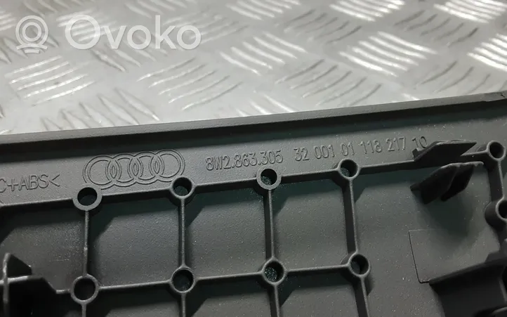 Audi A4 S4 B9 Rivestimento laterale della consolle centrale anteriore 8W2863305