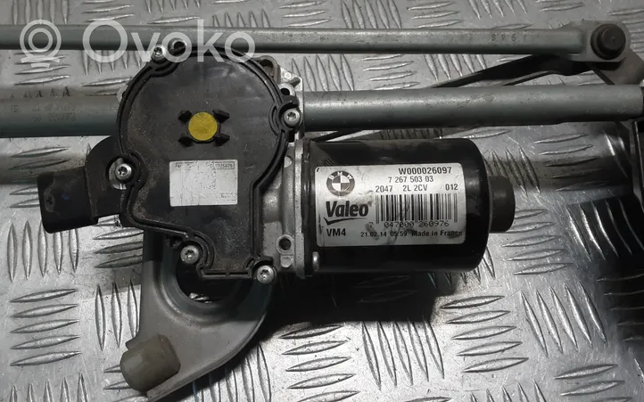 BMW 3 F30 F35 F31 Wischergestänge Wischermotor vorne 7267503