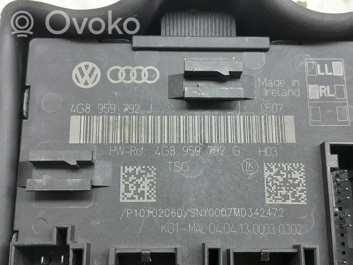 Audi A6 S6 C7 4G Oven ohjainlaite/moduuli 4G8959792J