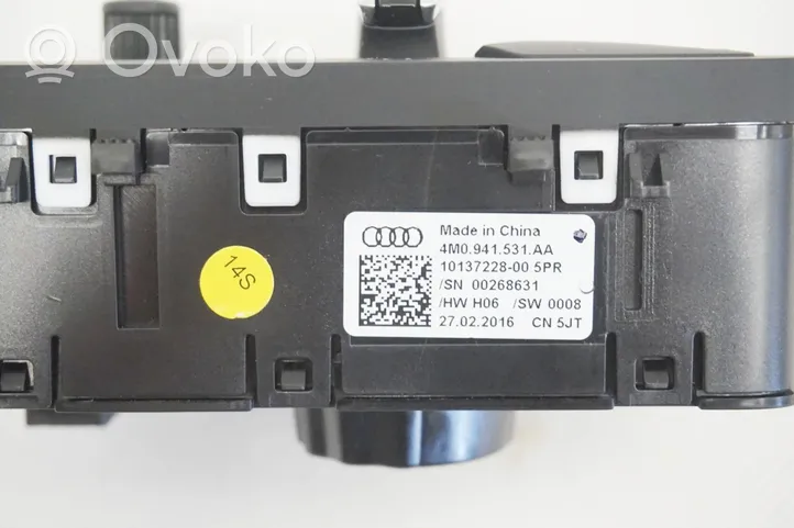 Audi A4 S4 B9 Interrupteur d’éclairage 4M0941531AA