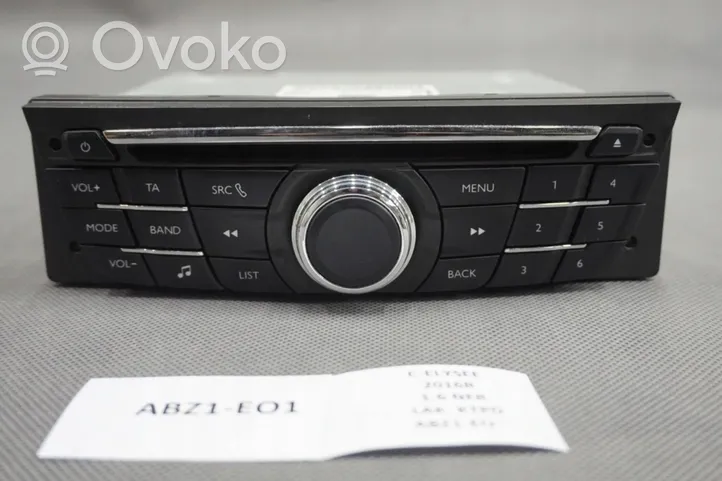 Citroen C-Elysée Unità principale autoradio/CD/DVD/GPS 98134281ZD