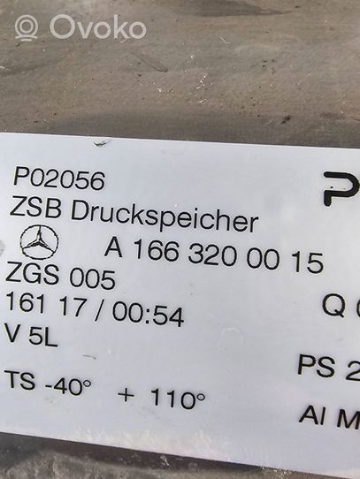 Mercedes-Benz GLE (W166 - C292) Accumulateur de pression de réservoir suspension pneumatique A1663200015
