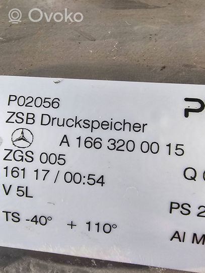 Mercedes-Benz GLE (W166 - C292) Serbatoio per sospensioni pneumatiche A1663200015