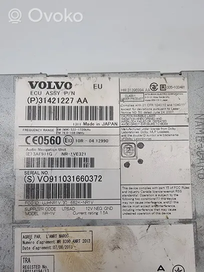 Volvo XC60 Unité de navigation Lecteur CD / DVD 31421227AA