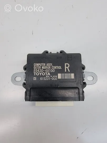 Lexus RX 450H Wing mirror control module 8943048100