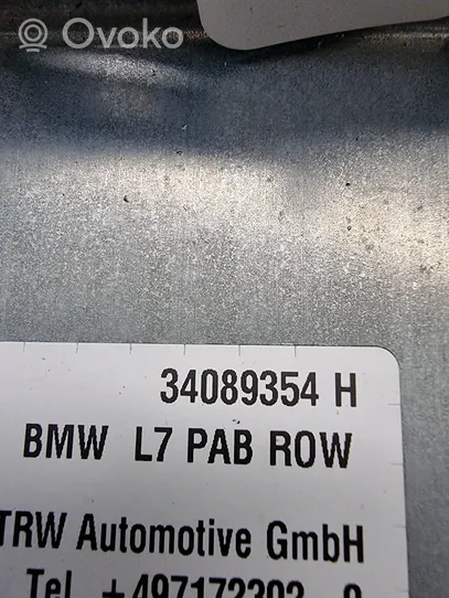 BMW 3 F30 F35 F31 Keleivio oro pagalvė 34089354H