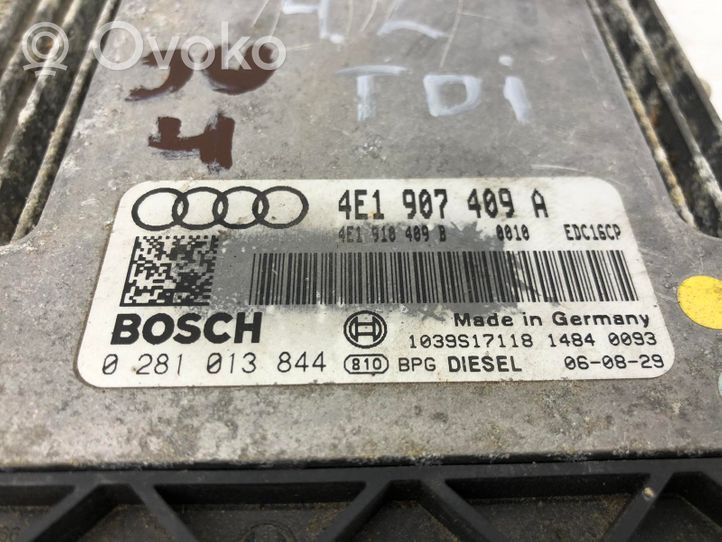 Audi A8 S8 D3 4E Calculateur moteur ECU 4E1907409A