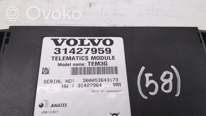 Volvo XC70 Sterownik / Moduł sterujący telefonem 31427959