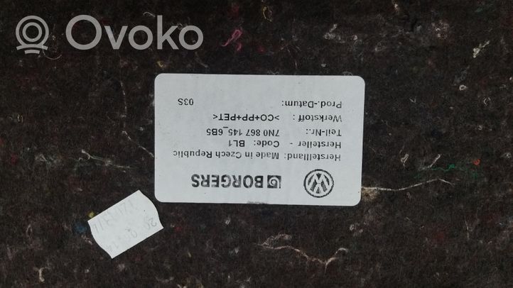 Volkswagen Sharan Glove box in trunk 7N0867145