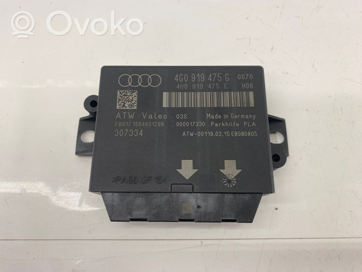 Audi A6 S6 C7 4G Pysäköintitutkan (PCD) ohjainlaite/moduuli 4G0919475G