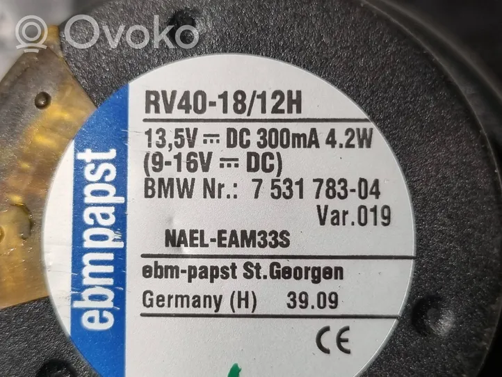 BMW 3 E90 E91 Moottorin ohjausyksikön moduulin puhallin 7531783