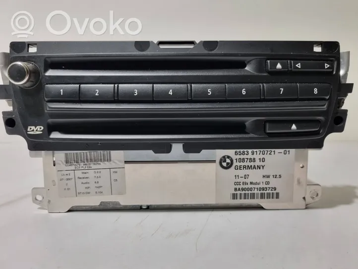 BMW 3 E92 E93 Radio/CD/DVD/GPS-pääyksikkö 9170721