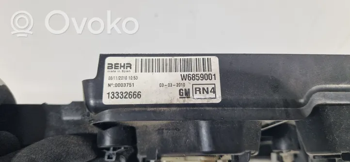 Opel Meriva B Kale ventilateur de radiateur refroidissement moteur 13332666
