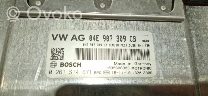 Volkswagen Polo V 6R Variklio valdymo blokas 04E907309CB