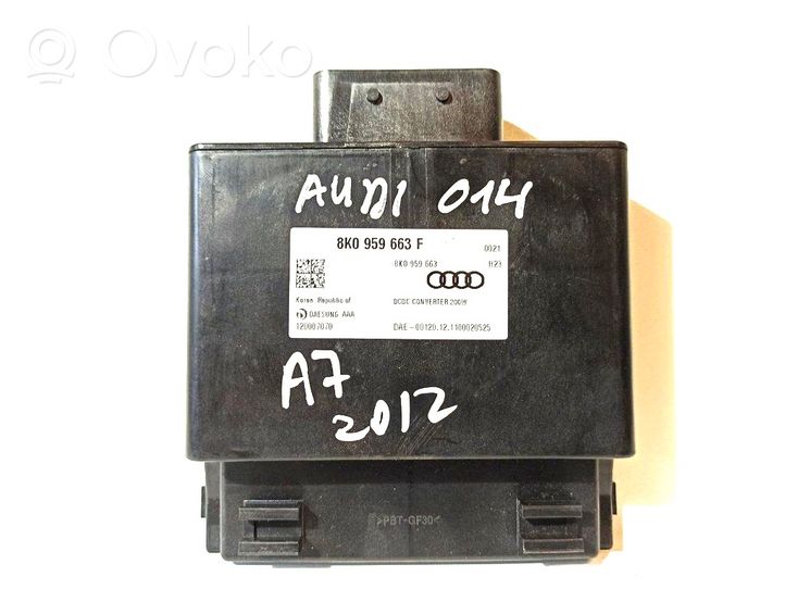 Audi A7 S7 4G Module convertisseur de tension 8K0959663F