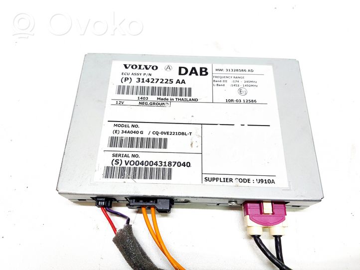 Volvo V40 Module unité de contrôle d'antenne 31427225AA