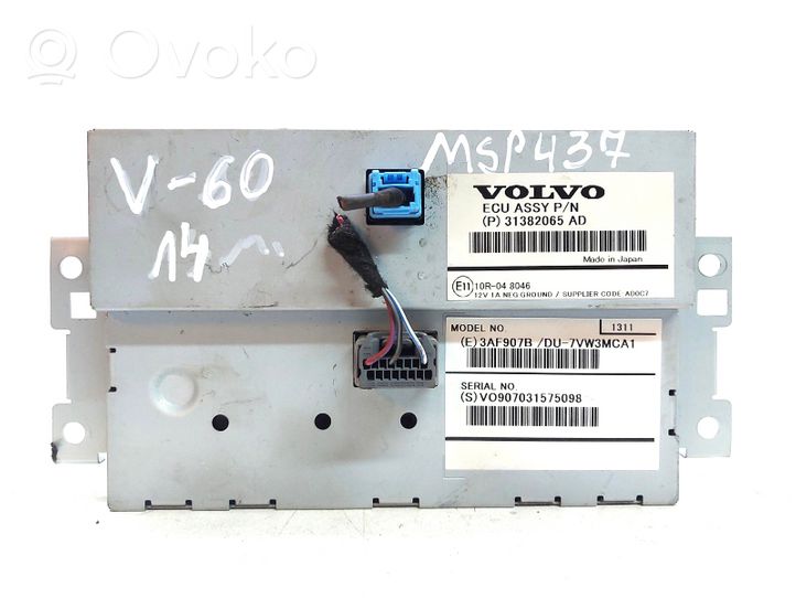 Volvo V60 Monitor / wyświetlacz / ekran 31382065