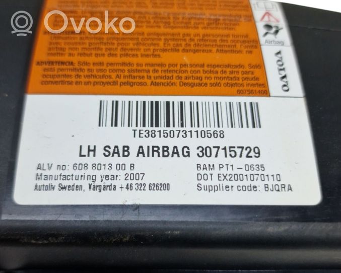 Volvo V50 Poduszka powietrzna Airbag fotela 30715729