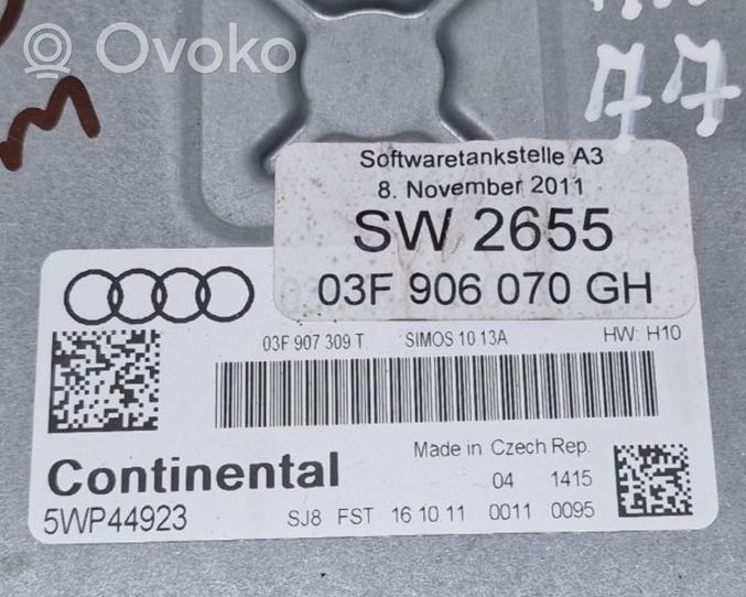 Audi A3 S3 A3 Sportback 8P Moottorin ohjainlaite/moduuli 03F906070GH