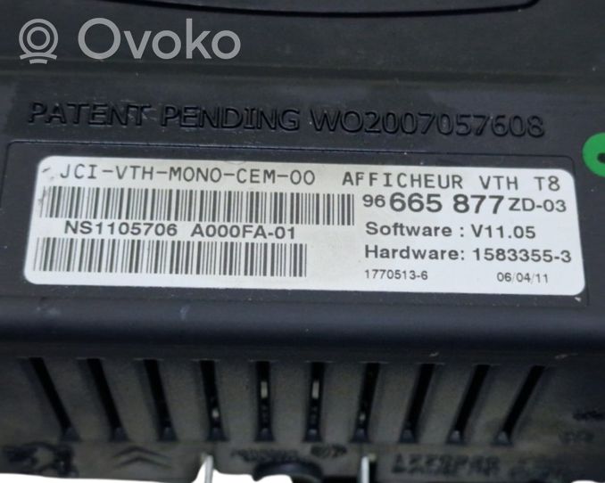 Peugeot 5008 HUD-näyttö 96665877